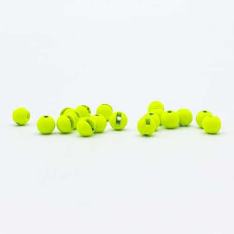 Firehole Stones Slotted Tungsten Beads 28 Piece Package – Chartreuse 5/64″ (2.0 mm)