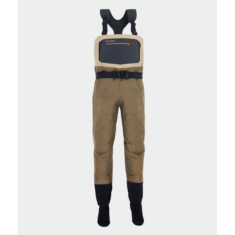 Grundens Men’s Boundary Stockingfoot Wader Stone / Otter MD TALL (9-11)