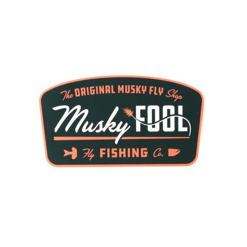 Musky Fool Patch Sticker – Green and Peach