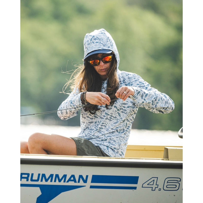 SIMMS W’S CHALLENGER SOLAR HOODY Dark Clover Small