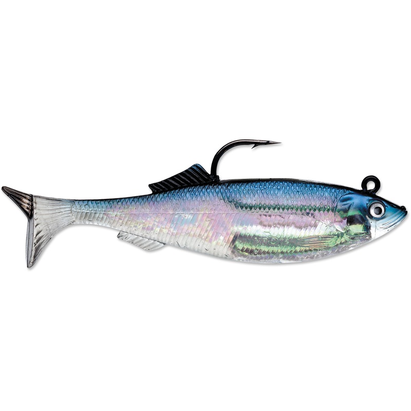 Storm WildEye Live Herring 5 inch Soft Swimbait 4 pack Blue Back