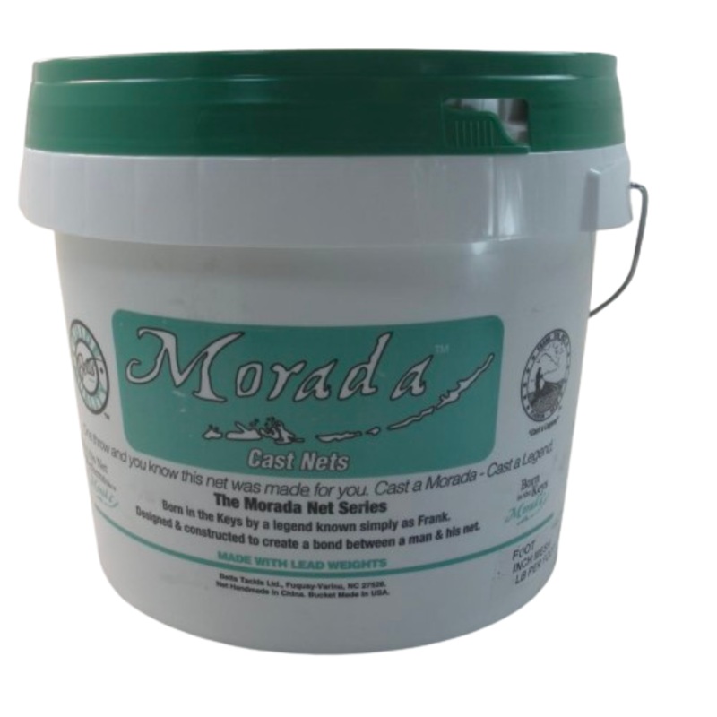 Betts 28-10 Morada Mono Cast Net 10 ft, 1″ Mesh, 1.60 lbs Lead Per Foot