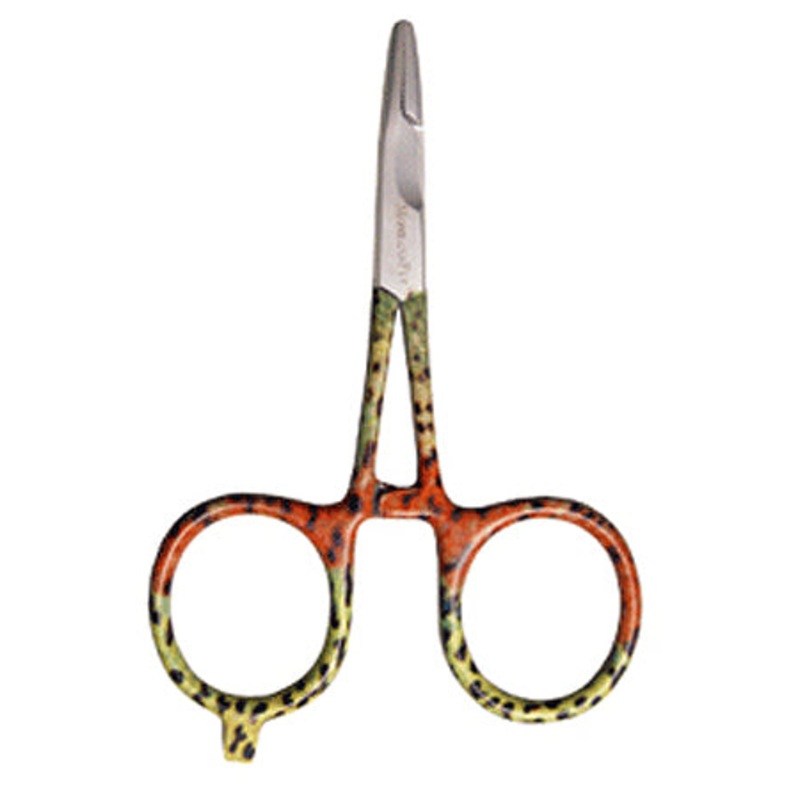 Montana Fly Company Forceps River Camo Scissor – 4″ Brown Trout 4″