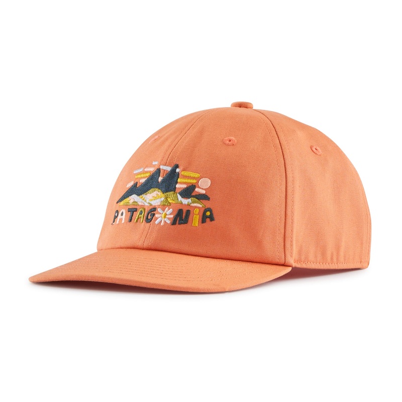 Patagonia Kid’s Funhoggers Hat Fitz Roy Superbloom: Rock Melon / FSML One Size