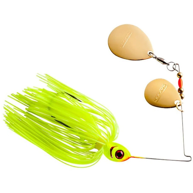 Booyah Blade Double Colorado Spinnerbait – 3/8 oz Chartreuse 3/8 oz