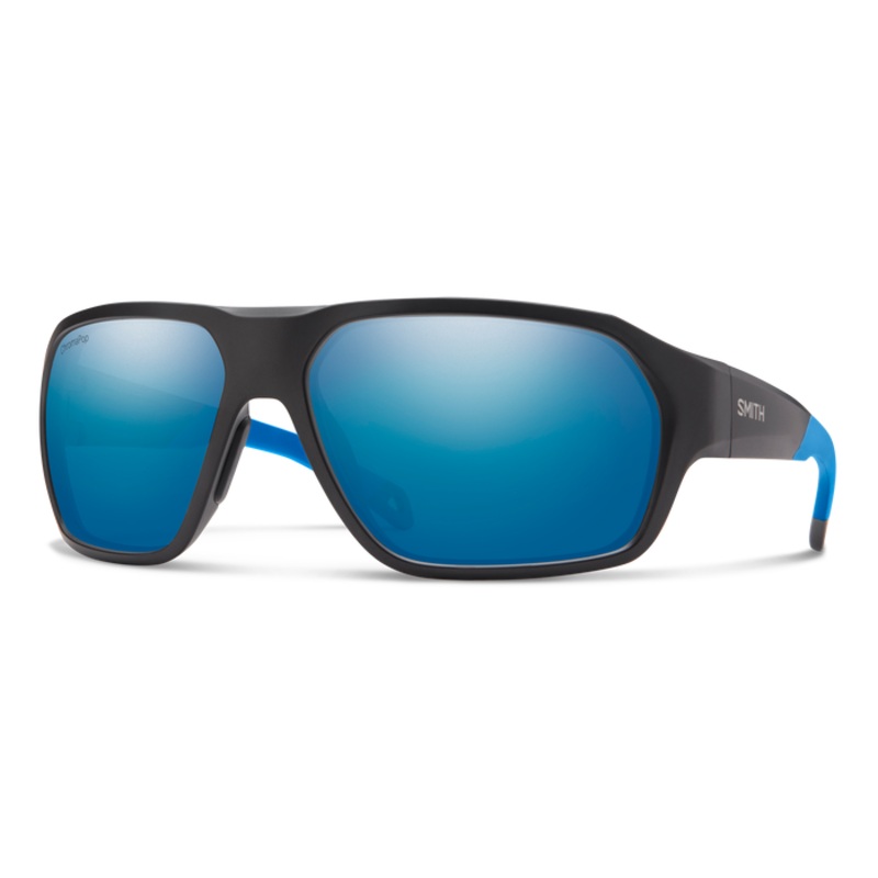 Deckboss Glass ChromaPop Pola Frame: Matte Black Blue Lens: Blue Mirror