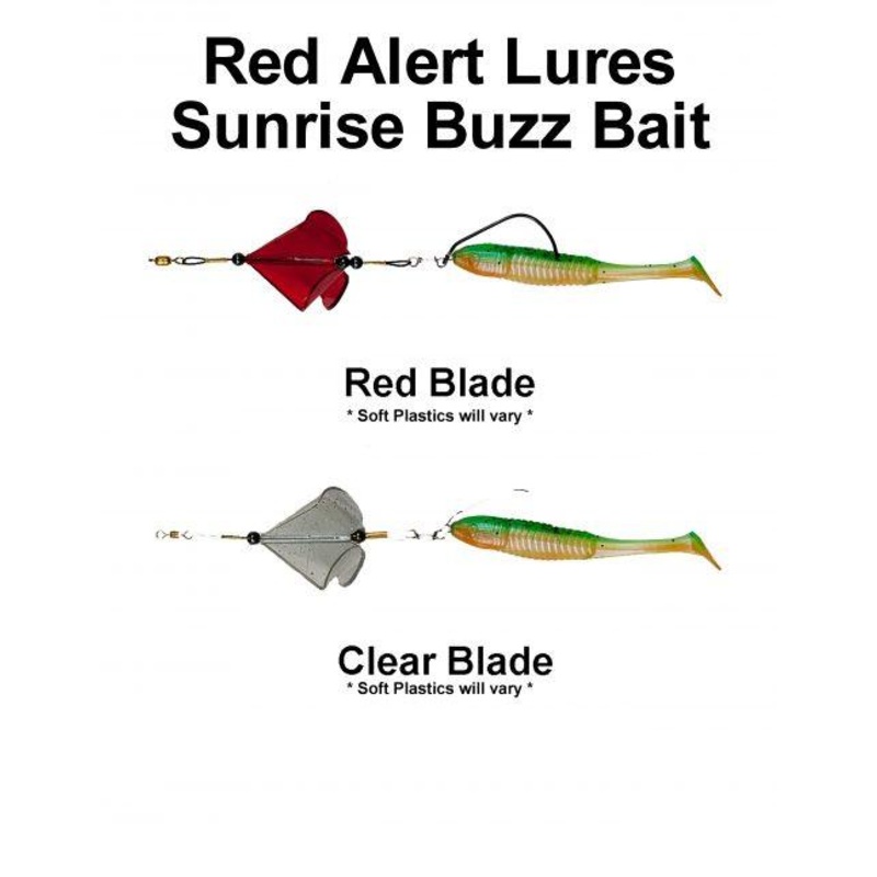 Freshwater and Saltwater Buzz Bait Red