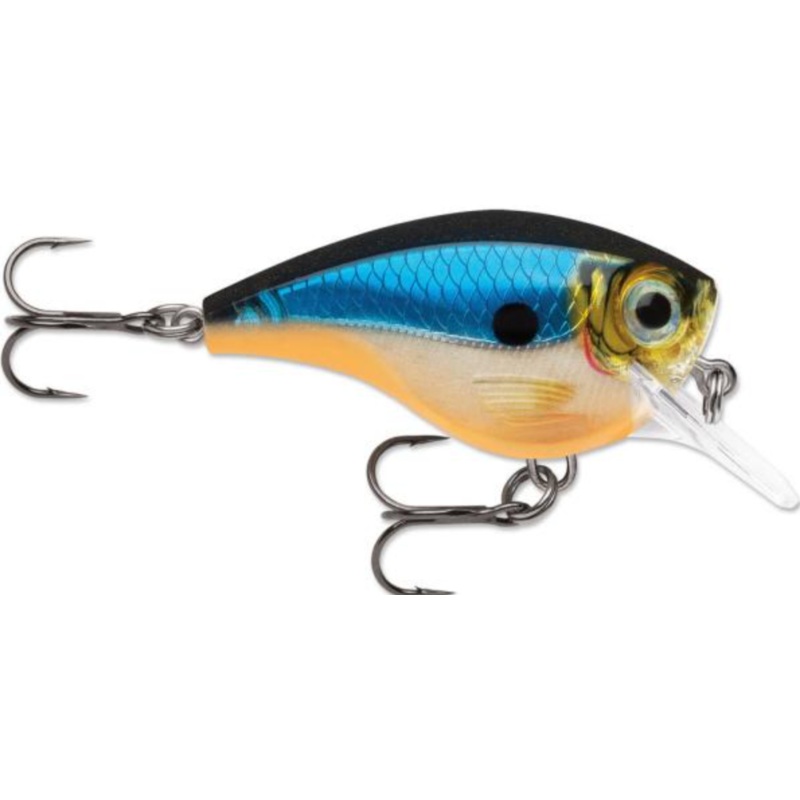 Rapala BX Big Brat Crankbait, Hard Flash, Square Bill (2-3/4″, 3/4oz, Assorted Colors) Blue Ghost
