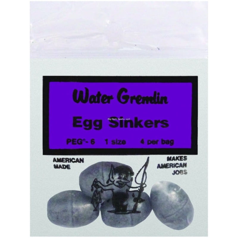 Water Gremlin Egg Sinker 1/8oz – 14pk