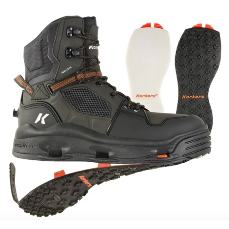 Korkers Terror Ridge Wading Boot Felt & Kling-On Soles 9