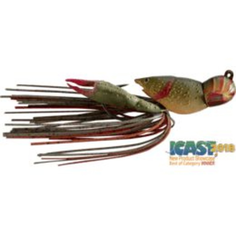 Live Target Hollow Body Craw Jigs Brown/Red Length: 1 1/2″ – Weight: 3/8oz