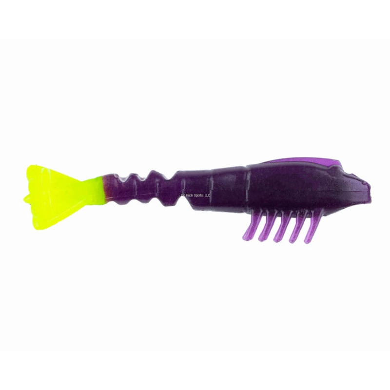 NetBait Baitfuel Saltwater GO2 Shrimp (3.5″, 8pk, Assorted Colors) Purple