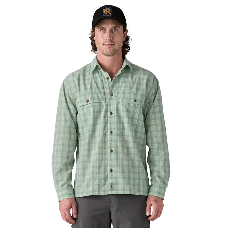 Patagonia M’s  L/S Island Hopper Shirt Down River: Natural / DRNA XS