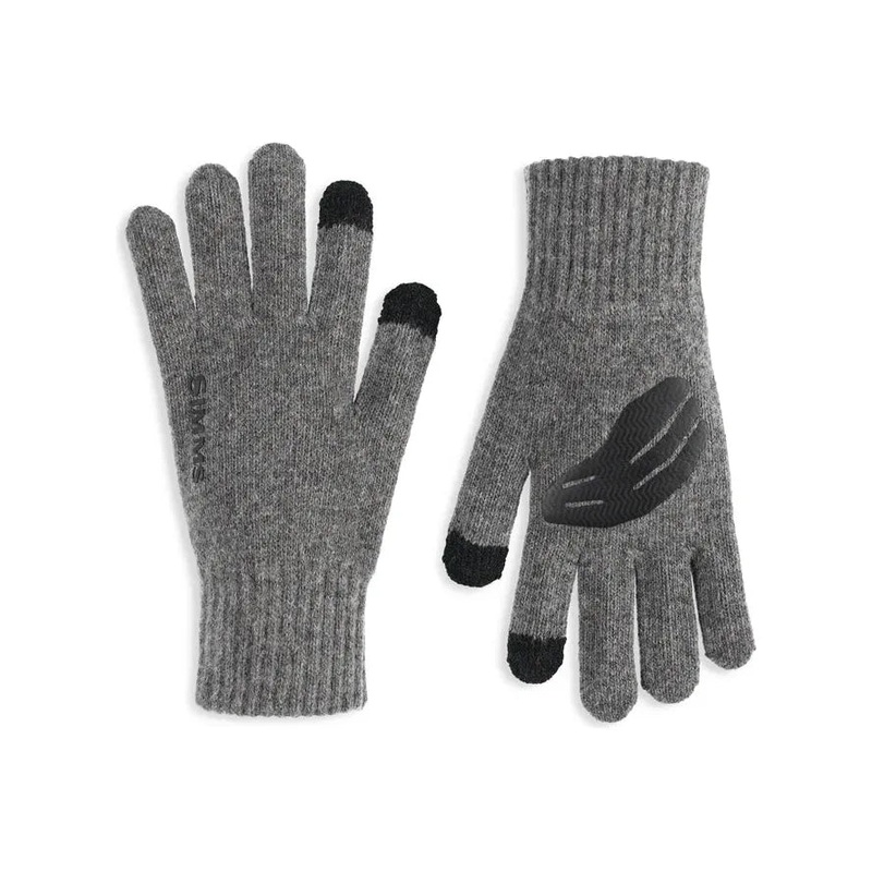 Simms Wool Full Finger Glove S/M Steel