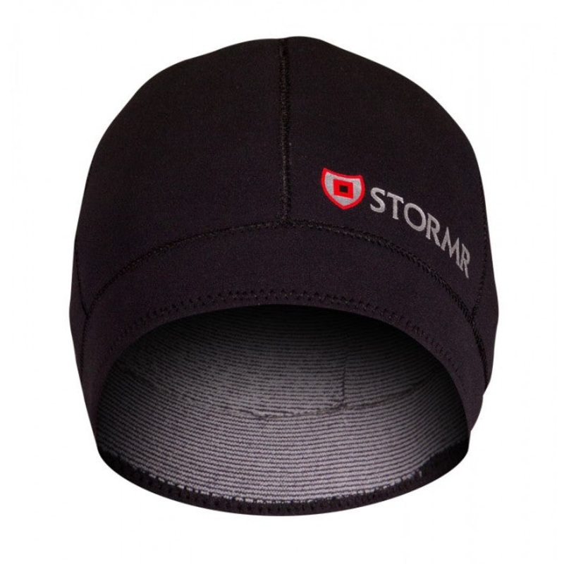Stormr Typhoon Neoprene Watch Cap Beanie, Black Medium