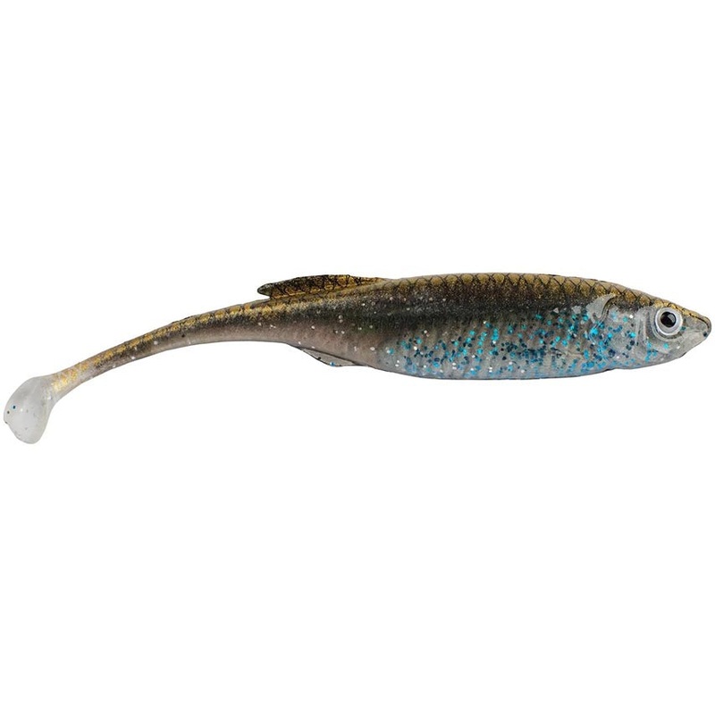 Berkley PowerBait Drip Swimmer – 5 Inch Black Shad 5 inch – 4 pack