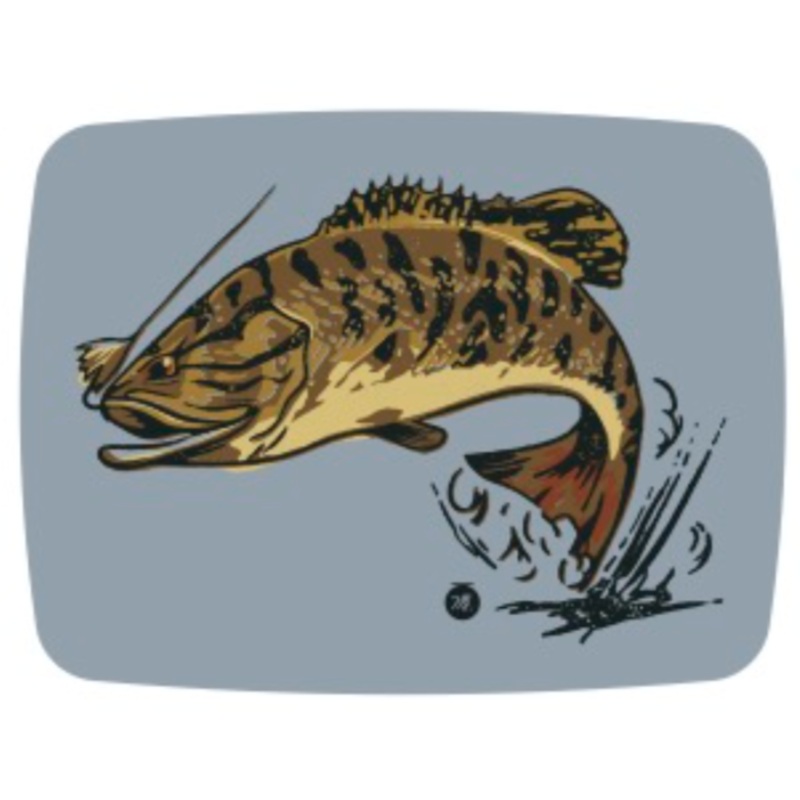 Musky Fool Vintage Smallmouth Sticker
