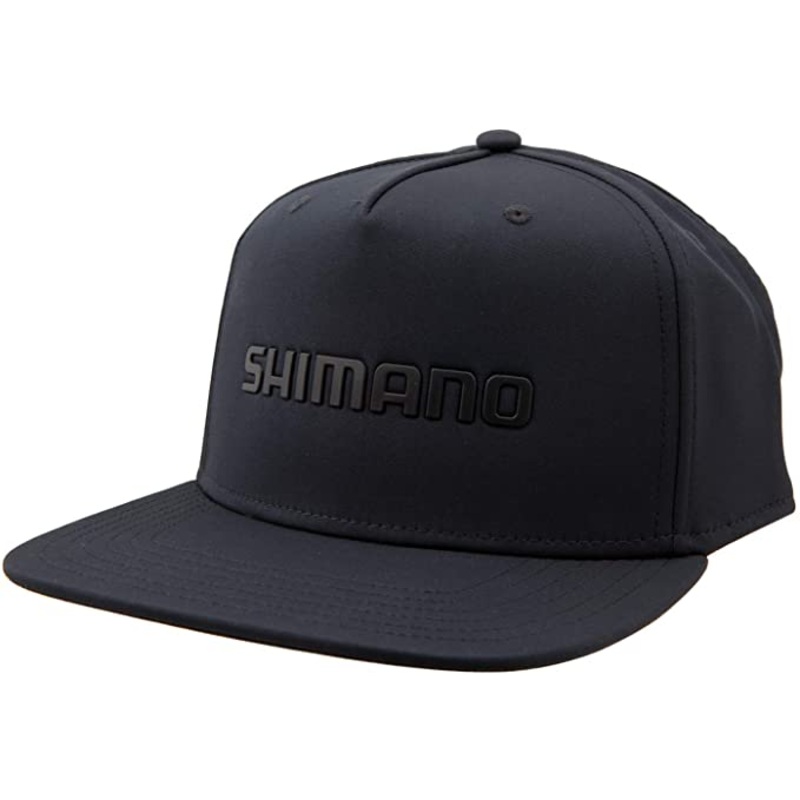 Shimano Welded Flatbill Cap Adjustable Snapback OSFM Black
