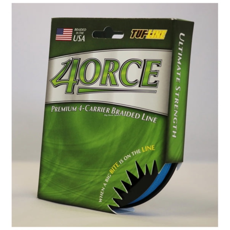 Tuf-Line 4ORCE Braided Line 4-Carrier, 50lb, 300yd Blue