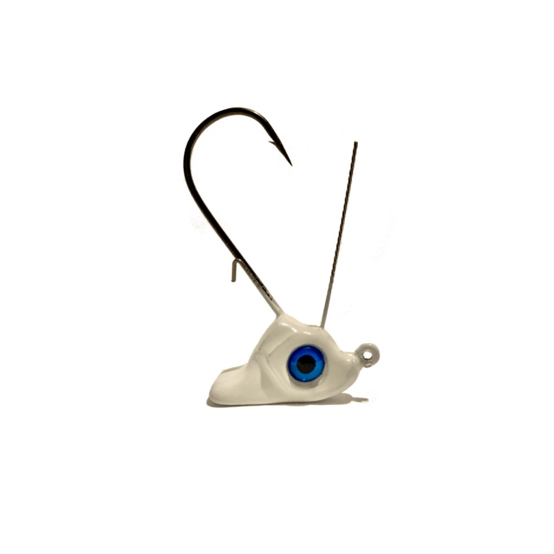 White Ned Rig Stand Up Jigs 3pk 1/8oz