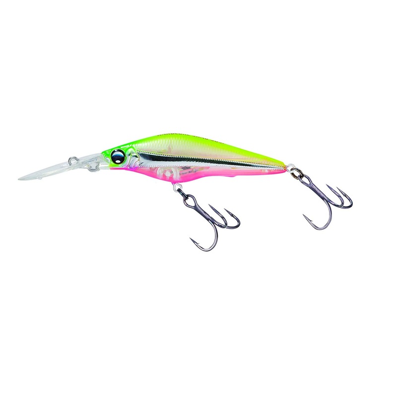 Yo-Zuri Duel HARDCORE SHAD CRANK Long Cast Suspending 50, 60, 75mm Suspending HCLP – Ghost Chart Pink 60mm (2-3/8″)