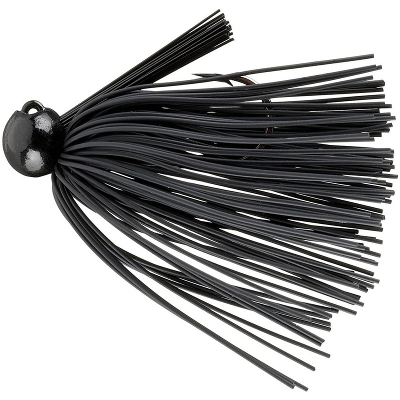 Bass Patrol Round Rubber Western Football Jig Black 1/4 oz – 2/0