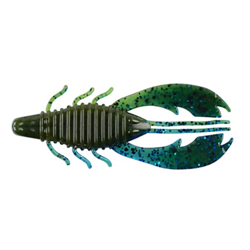 Berkley PowerBait Craw Fatty Soft Plastic Craw Black Blue Fleck 4 inch