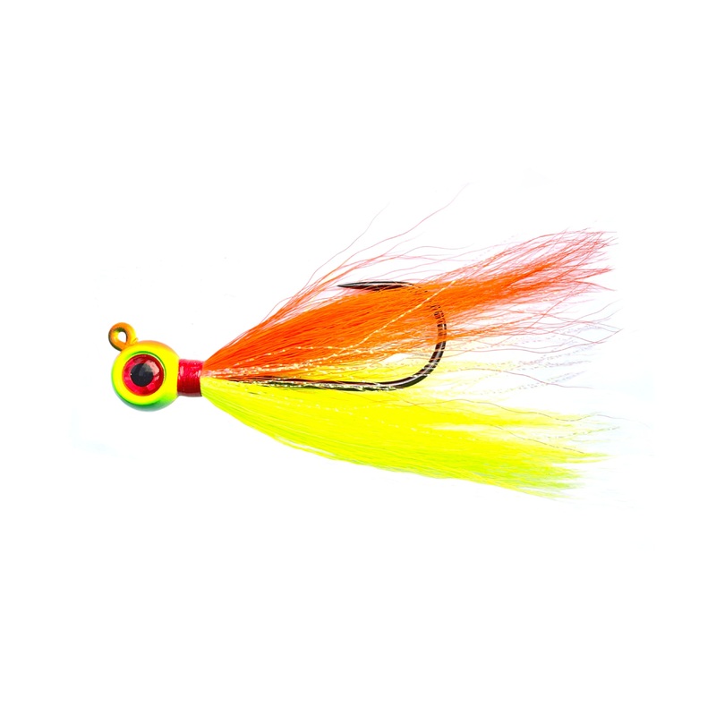 Jigging World Epoxy Bucktail Teasers Chratreuse