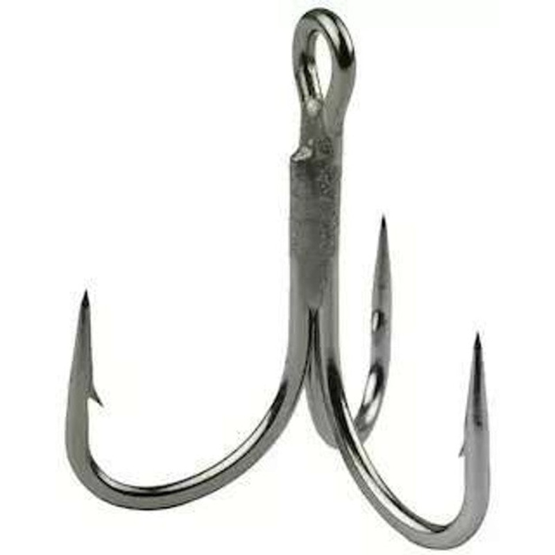 Mustad Jaw Lok In-Line Treble Hook – 3x Strong 3/0 (5 Pack)