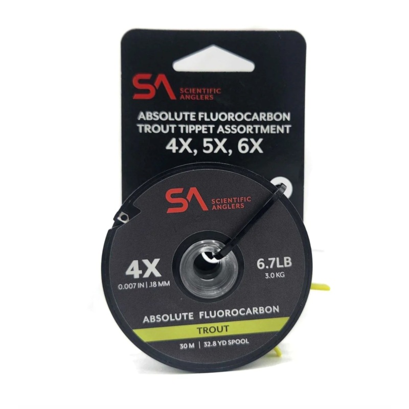 Scientific Anglers Absolute Fluorocarbon Trout Tippet Assortment – 2X-4X 2X-4X