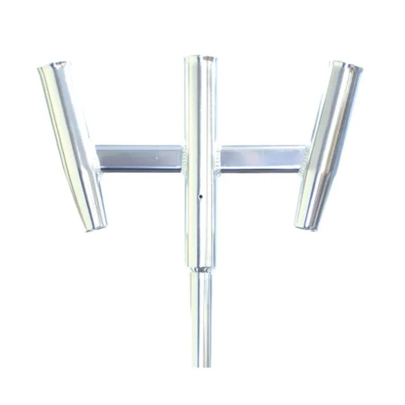 TIGRESS TRIPLE KITE ROD HOLDER POLISHED OFFSET