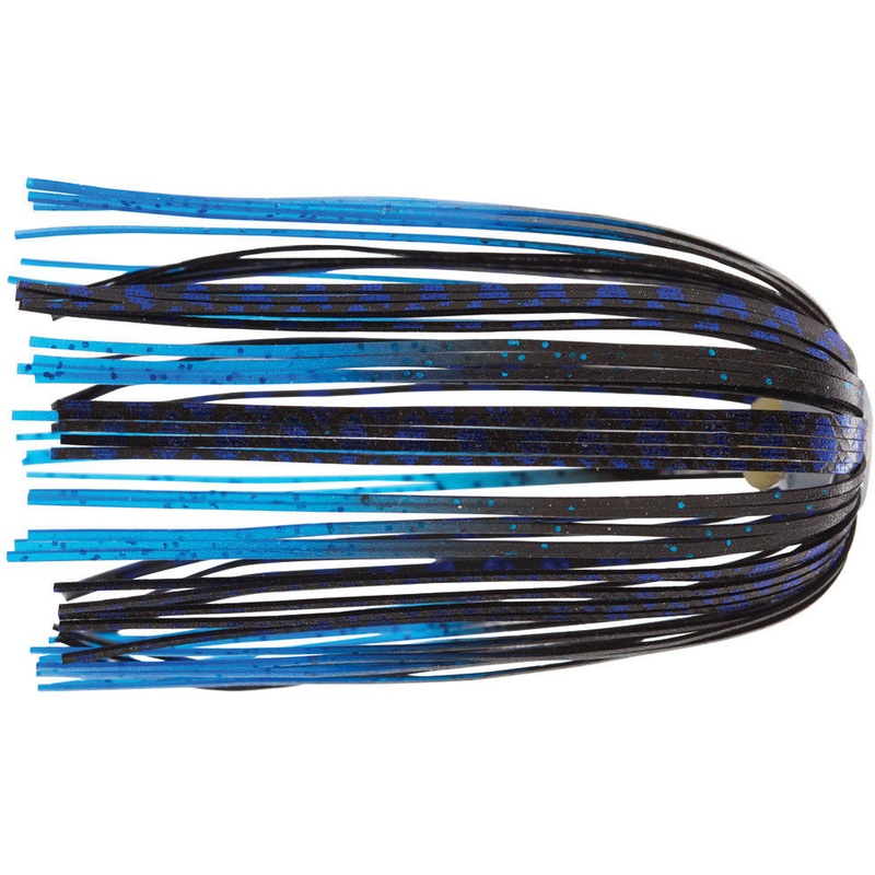 Z-Man EZ Skirt Replacement Skirts 3 pack Black Blue Chrome Blue Tips
