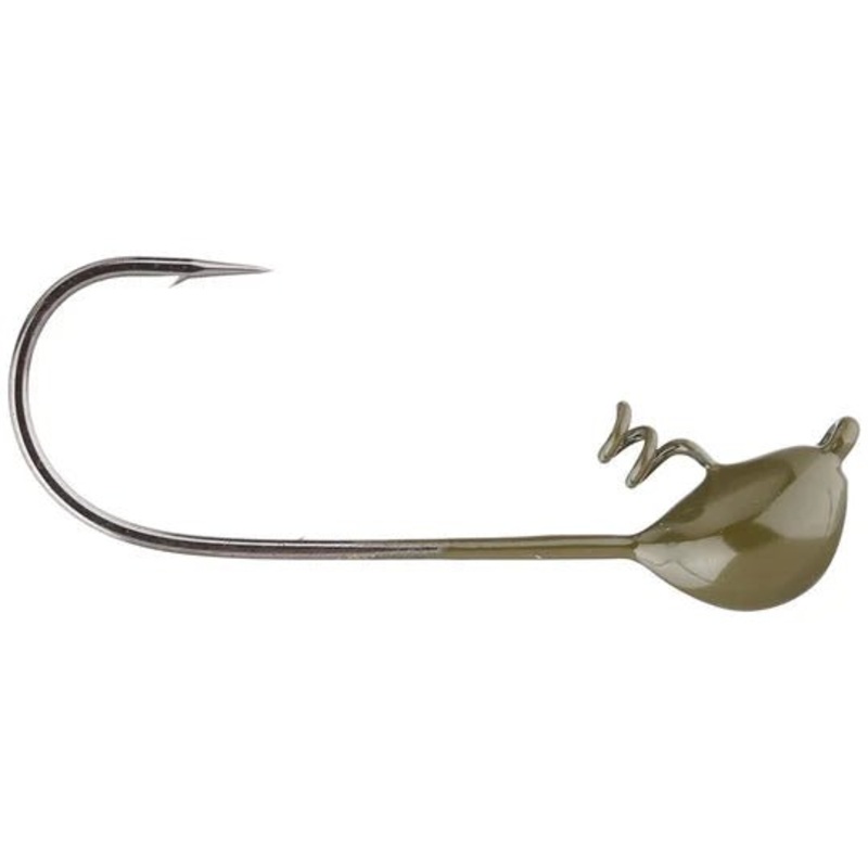 Dirty Jigs Scott Canterbury Shakey Jig Head 3pk Green Pumpkin 1/8
