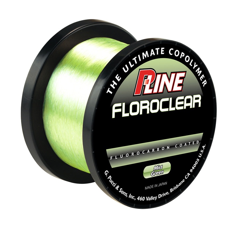 P-Line Floroclear Coated Fluoro 3000 Yard Mist Green Mist Green 4 LB