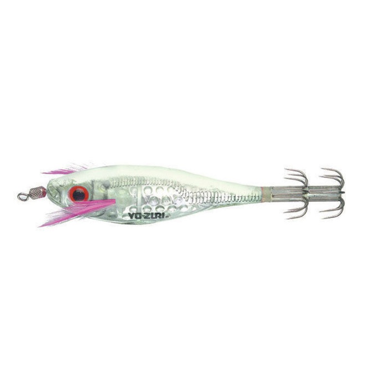 Yo-Zuri Squid Jig 3 1/2″ Ultra Lens Aurora A333 17 – Pearl White