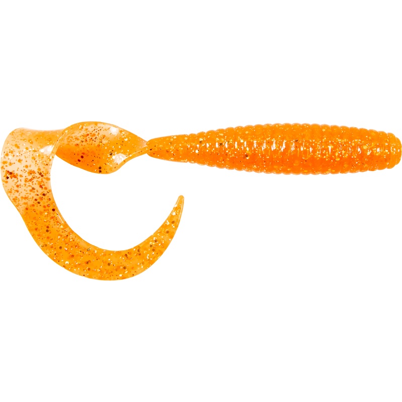 Z-Man DoormatadorZ 5 inch Scented Curly Tail Grubs 4 pack Atomic Sunrise