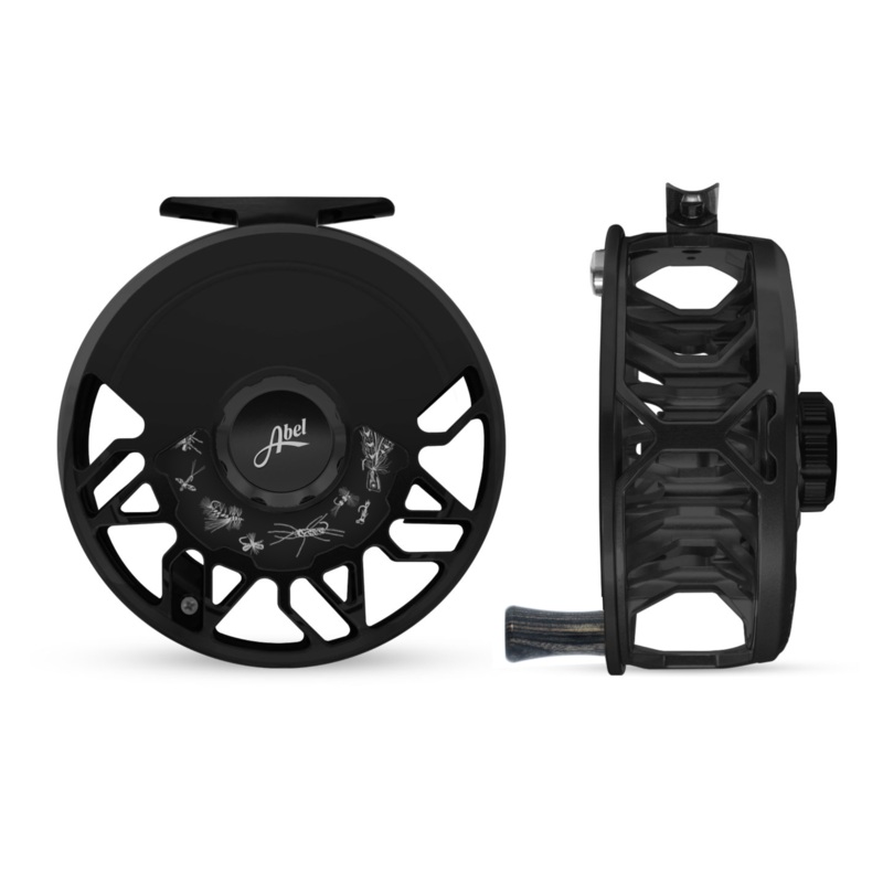 Abel Rove Fly Reel – Basic Black – Basic Black Knob – 4/6 WT with Ebony Handle 4/6 wt