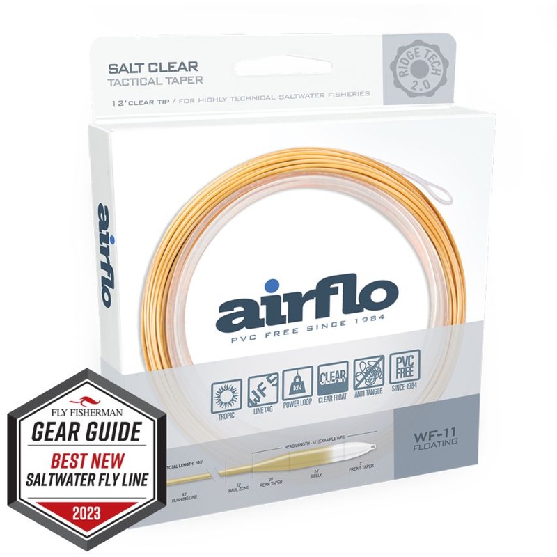 Airflo RIDGE 2.0 FLATS TACTICAL TAPER WF6 SAND / SEA FOAM