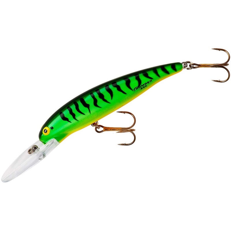 Bomber Deep Long A Minnow 24A Jerkbait/Trolling Hard Minnow Bengal Fire Tiger 3.5 inch – 3/8 oz