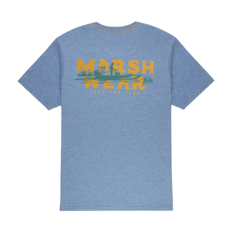 Drifter Short Sleeve Tee Bluefin Heather Small