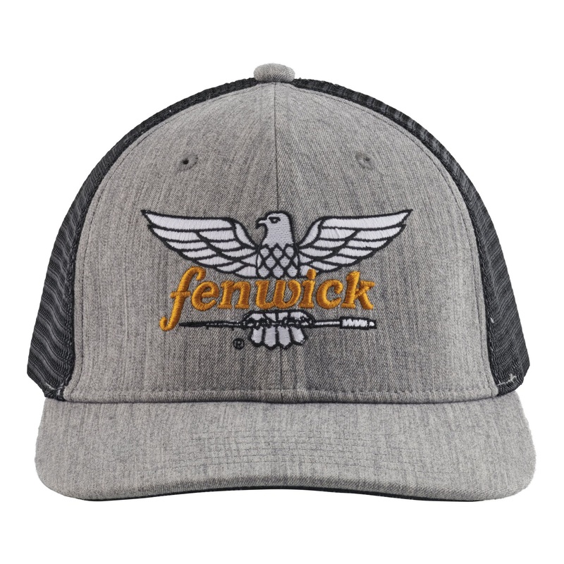 Fenwick Original Embroidered Trucker Hat Heather Grey/Black One Size Fits Most