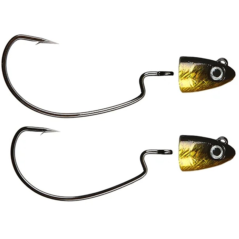Freedom Tackle Hydra Hybrid Swimbait Jighead – 2 Pack Hot Shad 1/8 oz