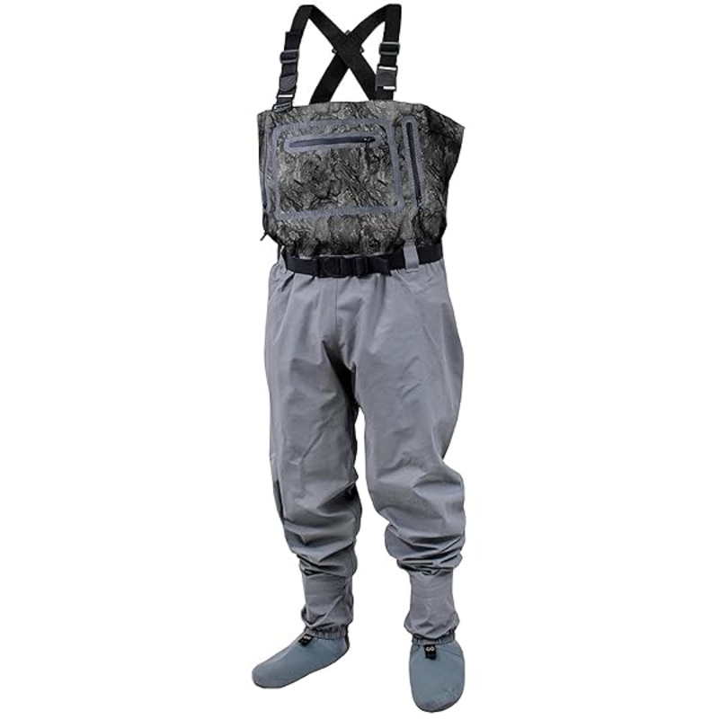 Frogg Toggs Men’s Hellbender 2.0 Stockingfoot Chest Wader, XXL, RT Charcoal