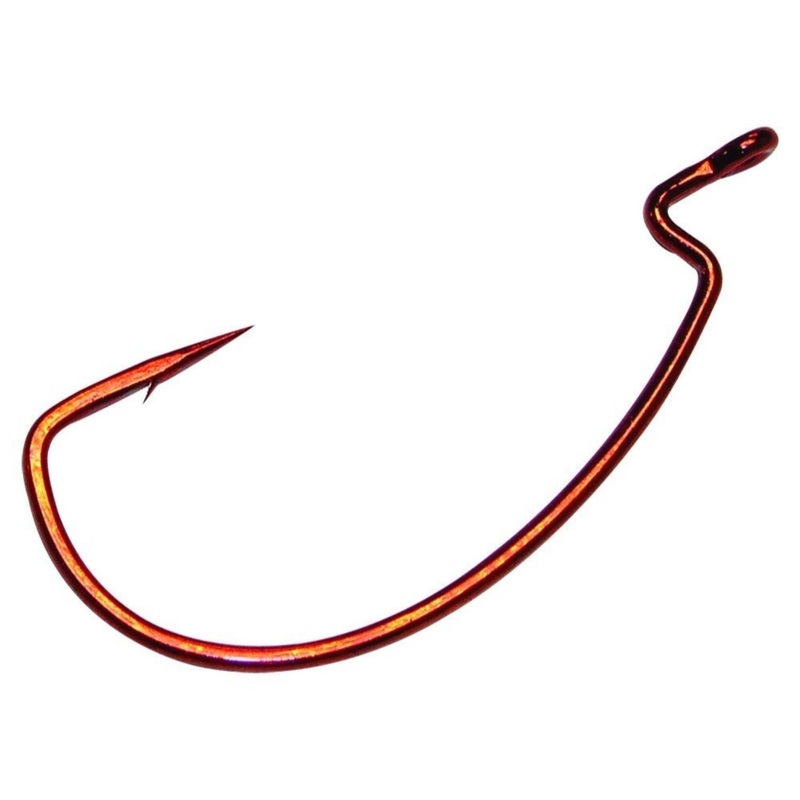 Gamakatsu Red EWG Offset Worm Hook 4 6 pack
