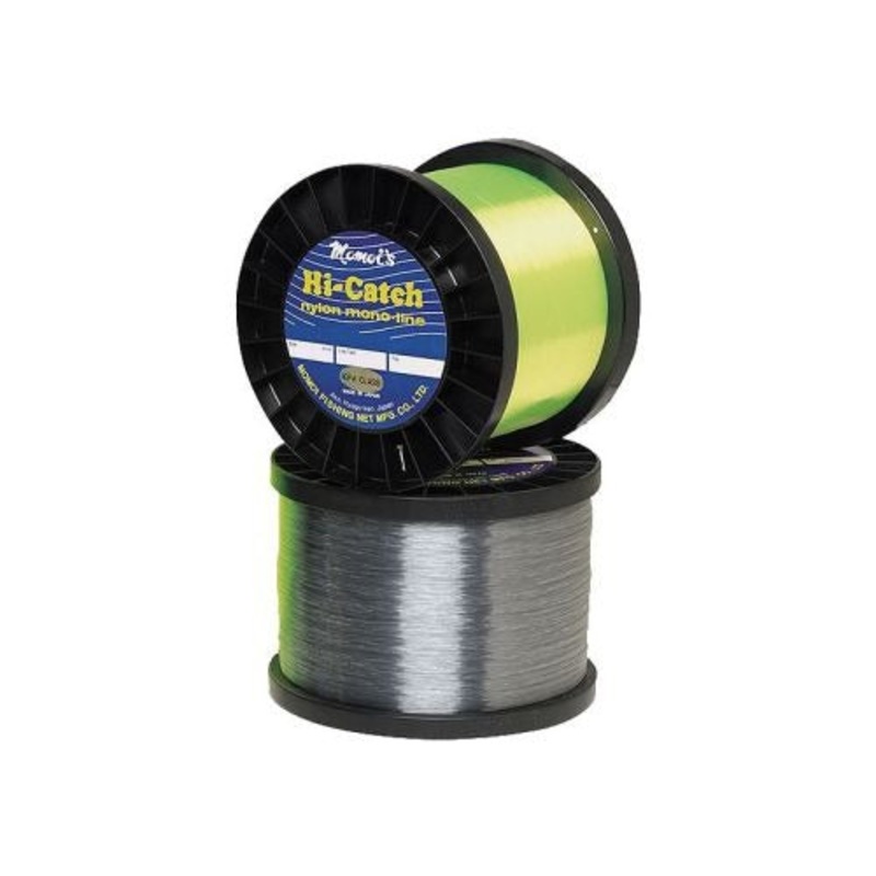 Momoi Hi-Catch Nylon Monofilament Line Smoke Blue 300lb / 100yd