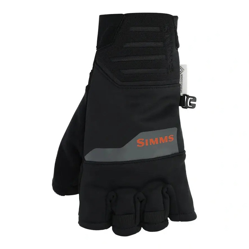 Simms WINDSTOPPER Half-Finger Glove XS Black