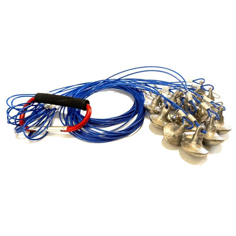 60″ 4oz Mushroom Weight Texas Rigs 1 Dozen Black