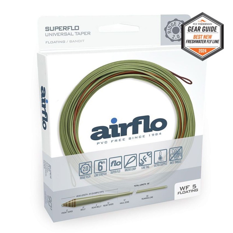 Airflo SUPERFLO UNIVERSAL TAPER WF3F MOSS OLIVE / CHARTREUSE