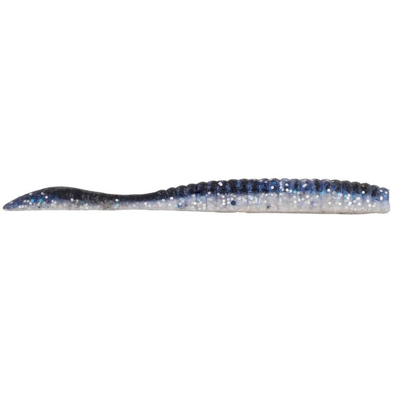 Berkley PowerBait MaxScent Flat Worm – 4.25 Inch Black Shiner 4 1/4 Inch