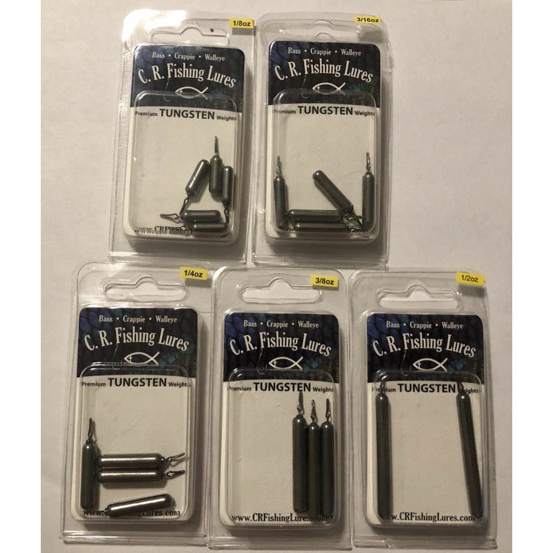 C.R. FISHING TUNGSTEN DROP SHOT WEIGHTS 1/8 OZ